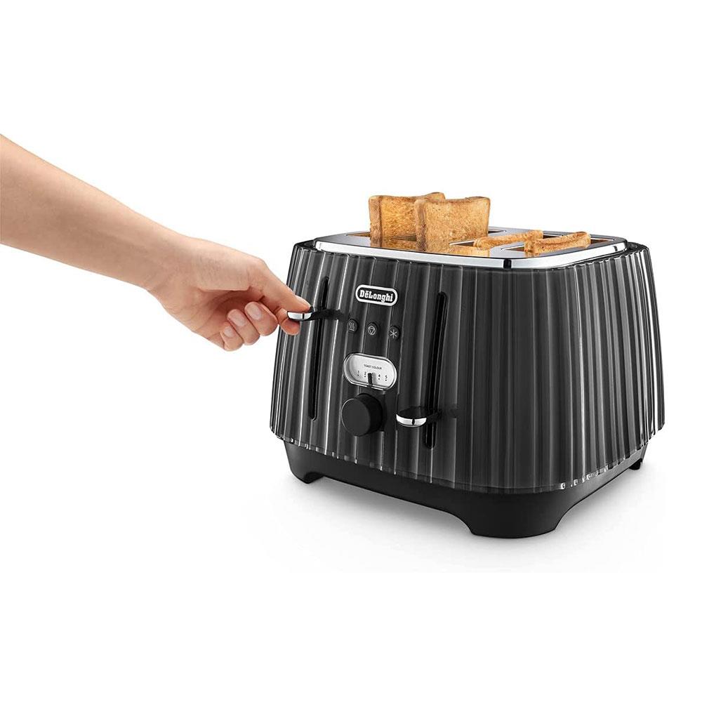 Delonghi Ballerina 4 Slice Toaster Plastic 1800 W - Black