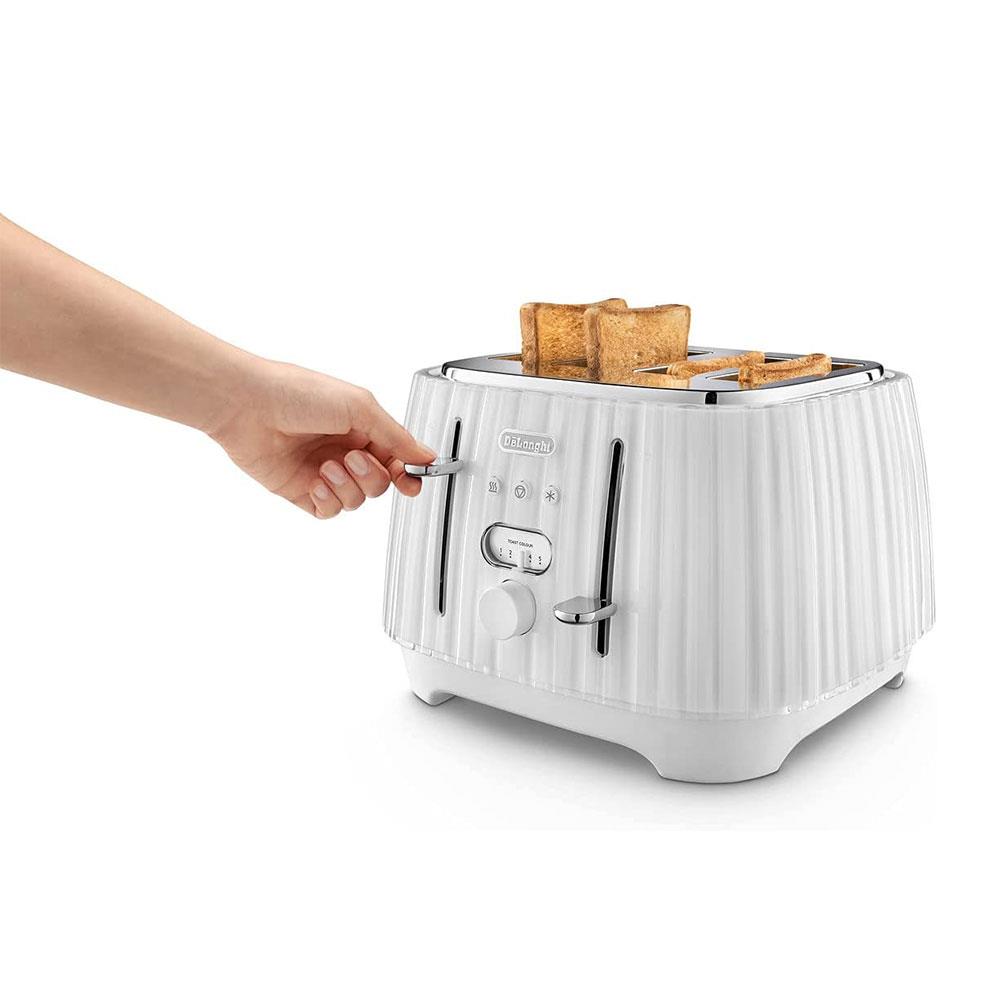 Delonghi Ballerina 4 Slice Toaster Plastic 1800 W - White