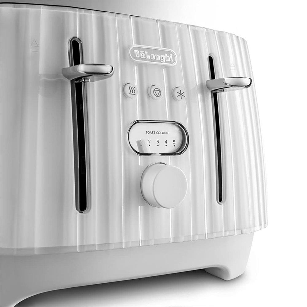 Delonghi Ballerina 4 Slice Toaster Plastic 1800 W - White