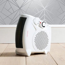 Fine Elements Flat Upright Fan Heater Dual position Heater 2000W - White