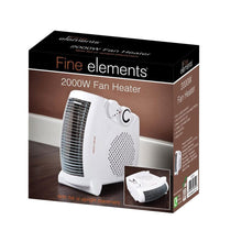 Fine Elements Flat Upright Fan Heater Dual position Heater 2000W - White