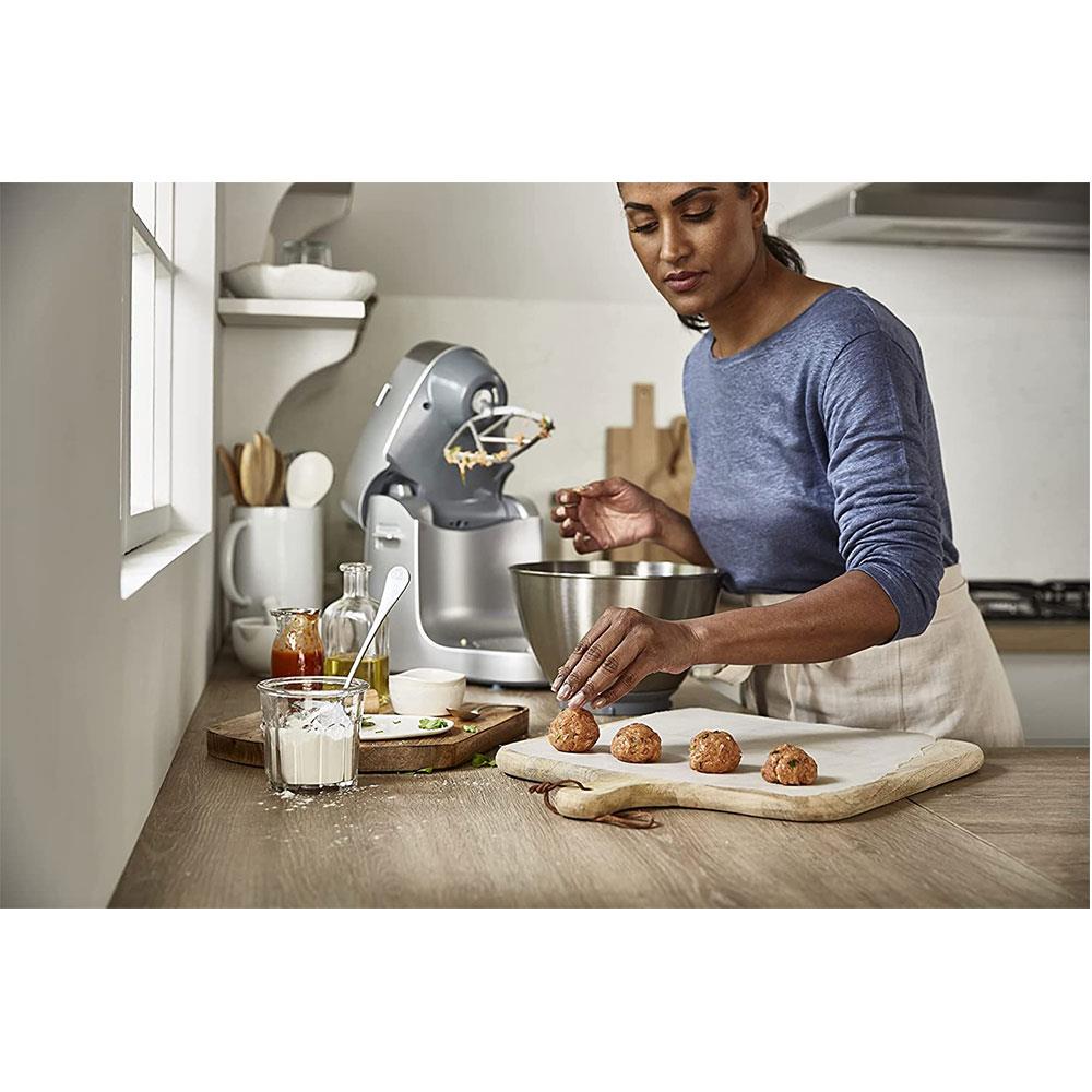 Kenwood Prospero+ Compact Stand Mixer With Attachments Brushed Stainless Steel 1000 W 4.3 Litre - Silver