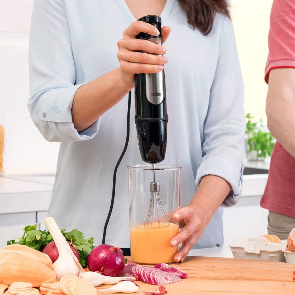 Braun MultiQuick 7 Hand Blender With Attachments 1000 W 1.25 Litre - Black