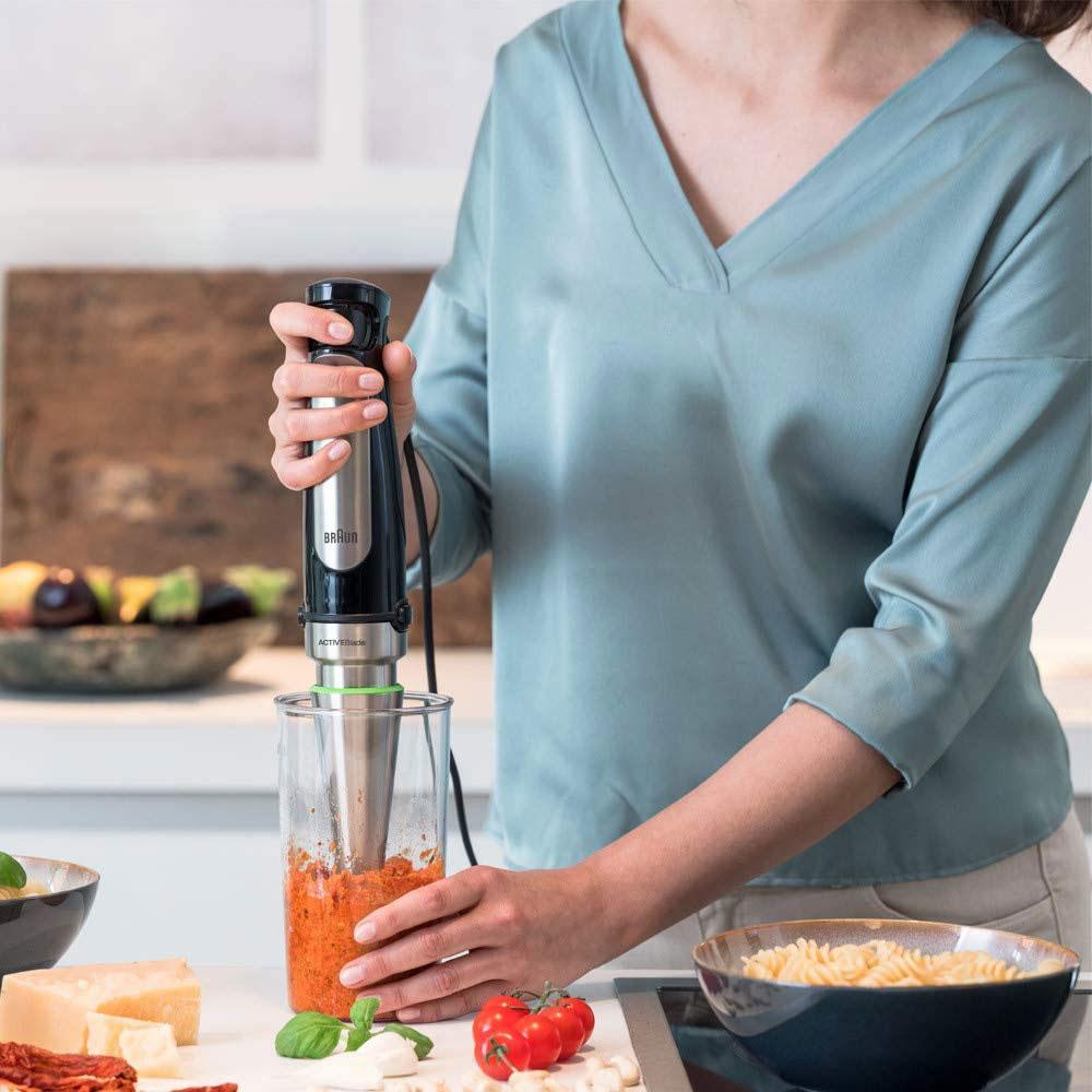 Braun MultiQuick 7 Hand Blender With Attachments 1000 W 1.25 Litre - Black