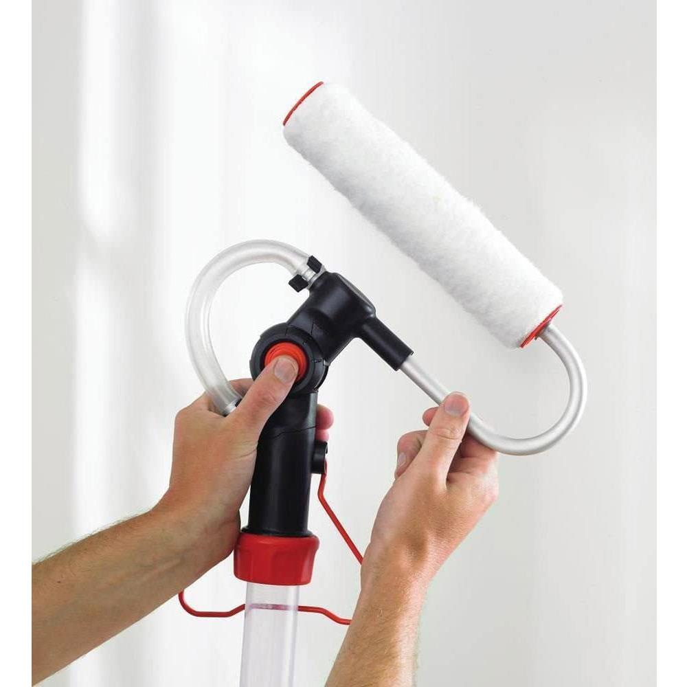 Black & Decker Speedy Roller Interior Paint Pivoting Head Roller With Kick Stand - Black/Orange