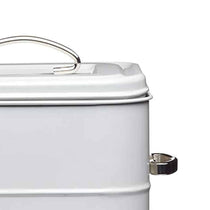 KitchenCraft Living Nostalgia Laundry Tin Metal 6 Litre 19cm x 16cm x 27cm - French Grey