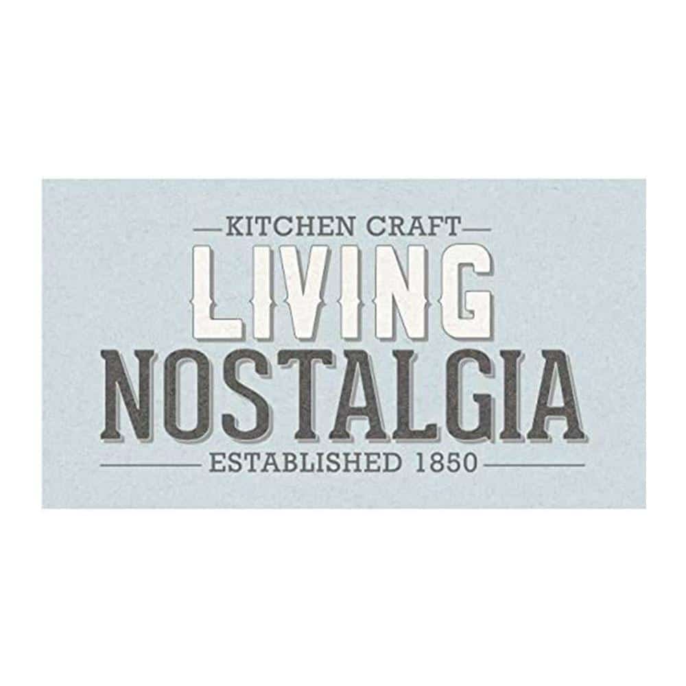 KitchenCraft Living Nostalgia Laundry Tin Metal 6 Litre 19cm x 16cm x 27cm - French Grey