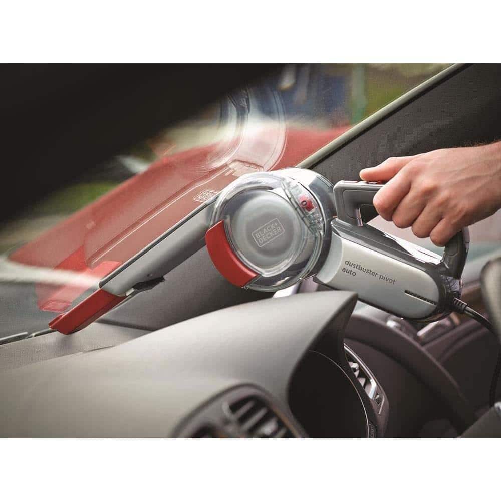 Black & Decker 12V Pivot Dustbuster Portable Car Dry Vacuum Cleaner 5m Cable