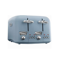 Delonghi Argento Flora 4 Slice Toaster Stainless Steel 1600 W - Blue