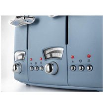 Delonghi Argento Flora 4 Slice Toaster Stainless Steel 1600 W - Blue