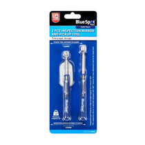 BlueSpot Inspection Mirror And Pickup Tool Telescopic Design Extends From 145mm To 560mm - 2 Piece