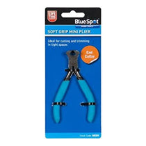 BlueSpot Soft Grip Mini End Cutter Plier With Dipped Handle - Blue