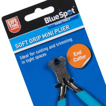 BlueSpot Soft Grip Mini End Cutter Plier With Dipped Handle - Blue