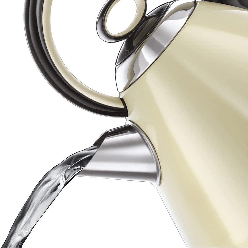 Russell Hobbs Traditional Electric Kettle Stainless Steel 3000 W 1.7 Litre - Cream