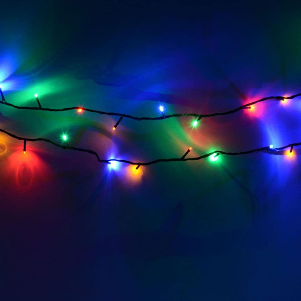 Premier Decoration Christmas LED Lights Multi Action Battery Operated With Timer 200 - Multicolour Secondary image