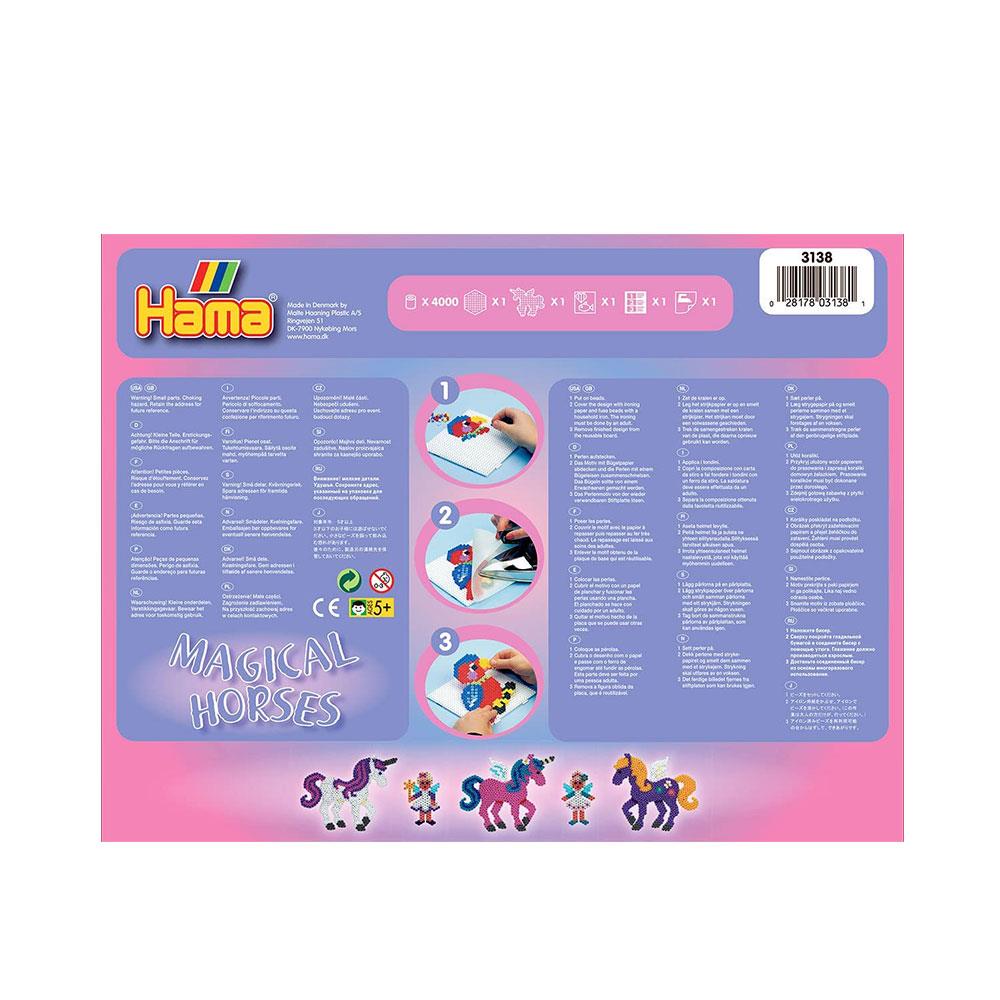 Hama Magical Horses Set Large Activity Box 4000 Colourful Beads - Multicolour Secondary image