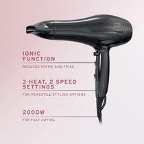 Wahl Pure Radiance Ionic Hair Dryer 2000W - Black