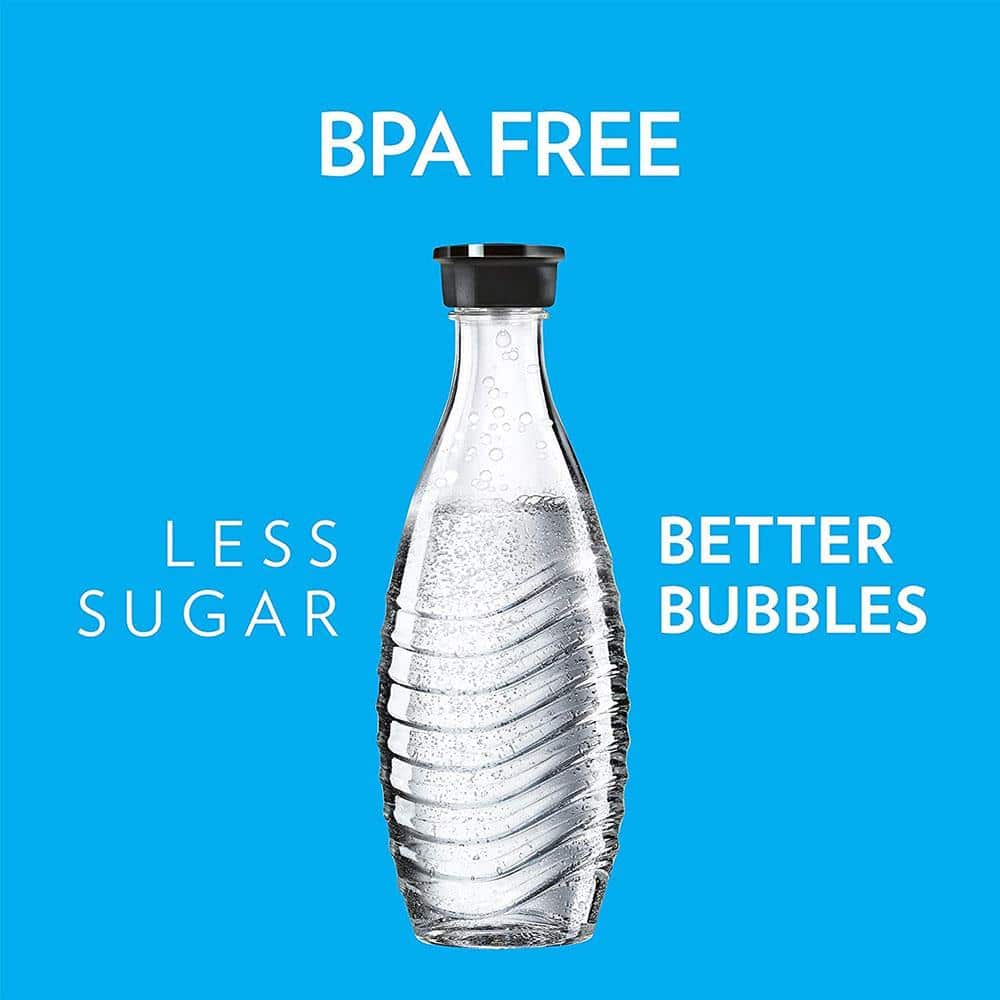 SodaStream Resuable Glass Carafe For Crystal Sparkling Water Maker 600ml - Clear