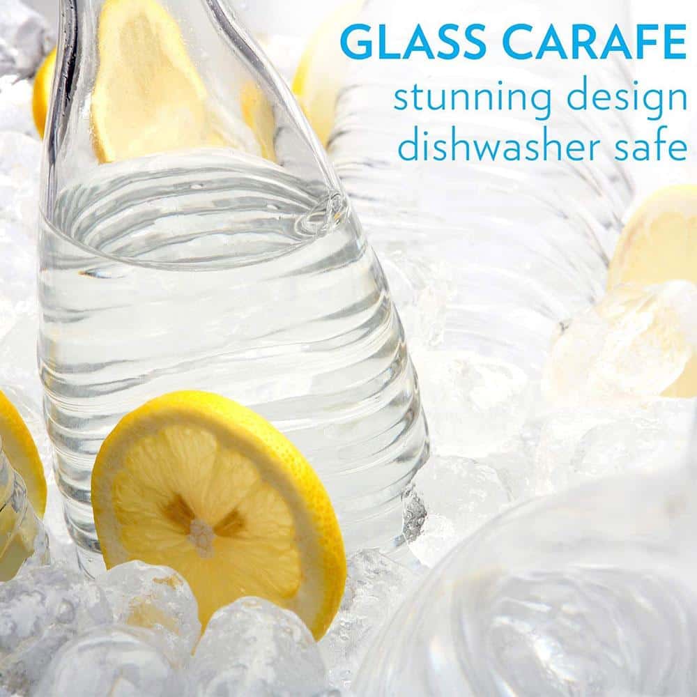 SodaStream Resuable Glass Carafe For Crystal Sparkling Water Maker 600ml - Clear