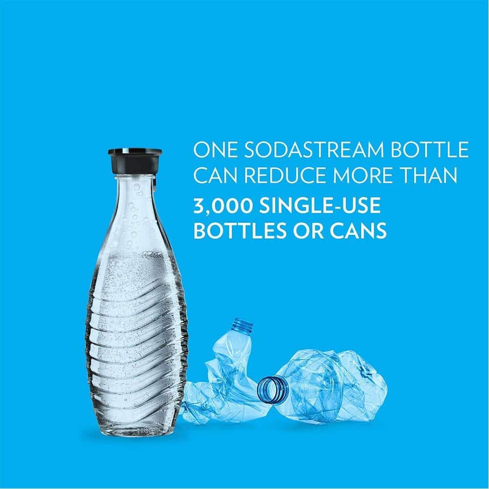SodaStream Resuable Glass Carafe For Crystal Sparkling Water Maker 600ml - Clear