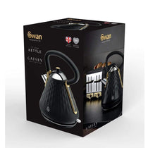 Swan Gatsby Pyramid Kettle 3000 W 1.7 Litre - Black And Gold