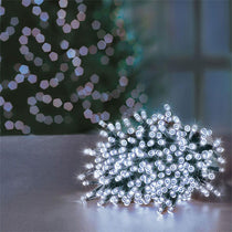 Premier 200 Multi Action LED Supabrights Christmas Lights With Timer - White