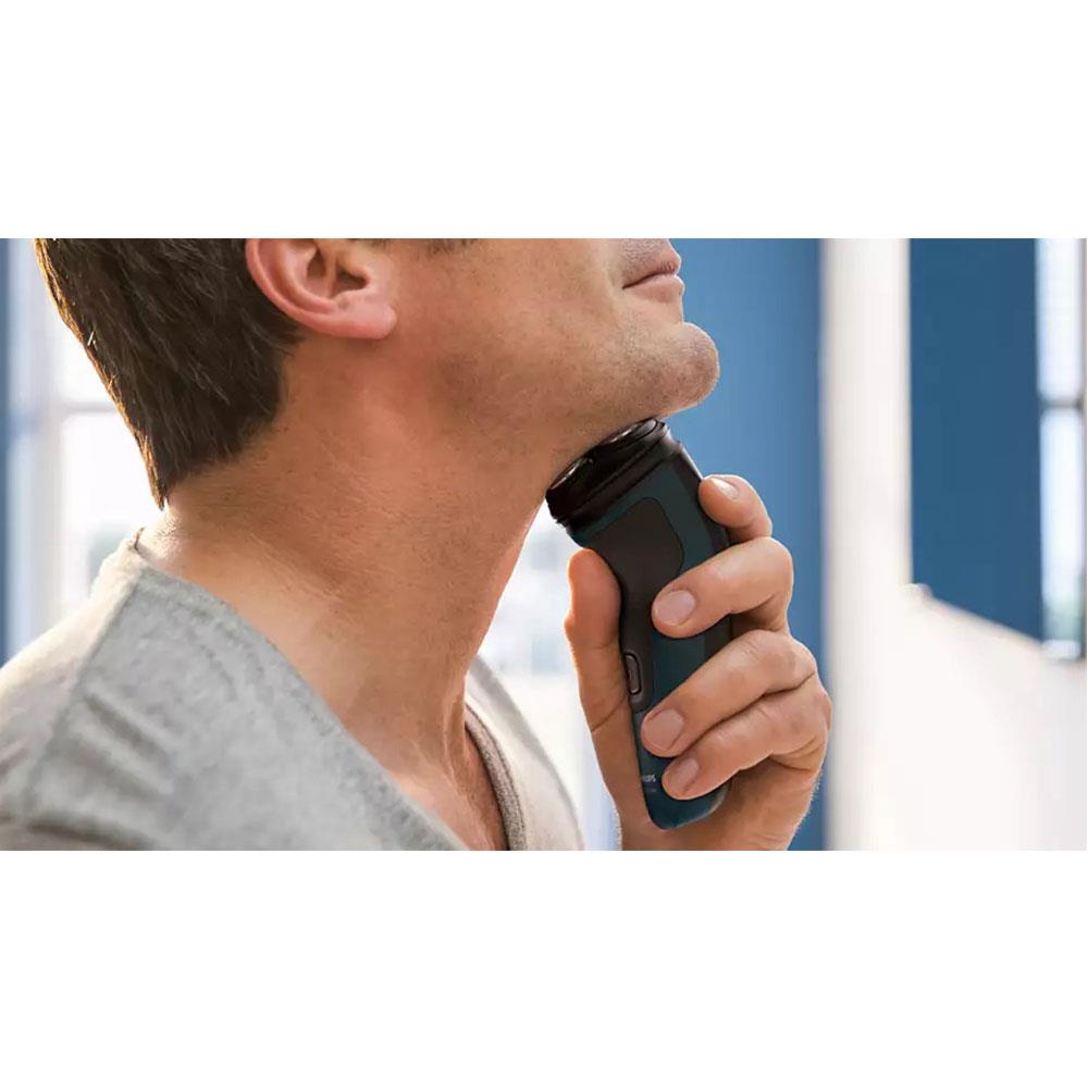 Phillips Shaver Series 1000 Dry Electric Shaver Flex Heads Cordless Fully Washable - Deep Grey