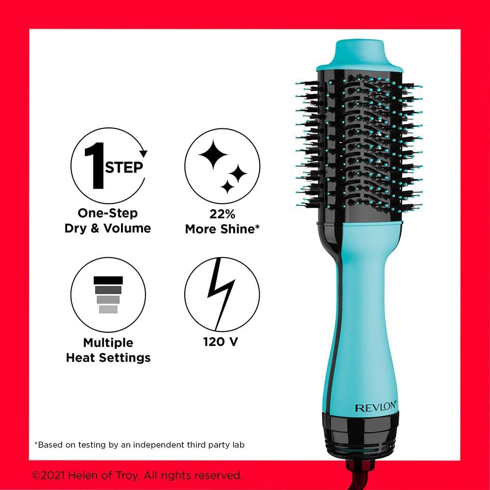 Revlon One-Step Hair Dryer And Volumiser 2-In-1 Styling Tool Hot Air Stylers - New Mint Edition