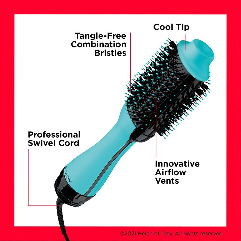 Revlon One-Step Hair Dryer And Volumiser 2-In-1 Styling Tool Hot Air Stylers - New Mint Edition