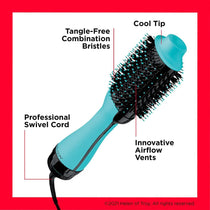 Revlon One-Step Hair Dryer And Volumiser 2-In-1 Styling Tool Hot Air Stylers - New Mint Edition