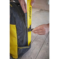 Stanley Fatmax Wheeled Backpack Rucksack Tool Bag With Wheels - Black/Yellow