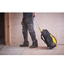 Stanley Fatmax Wheeled Backpack Rucksack Tool Bag With Wheels - Black/Yellow