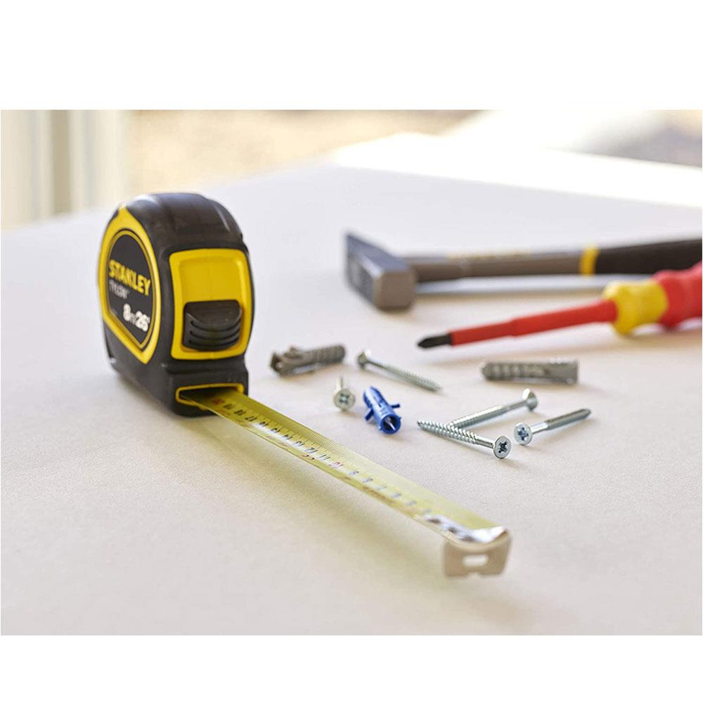 Stanley Tylon Pocket Tape 8m/26ft - Black/Yellow