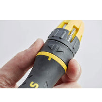 Stanley Multibit Ratchet Screwdriver And10 Bits - Black/Yellow