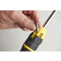Stanley Multibit Ratchet Screwdriver And10 Bits - Black/Yellow