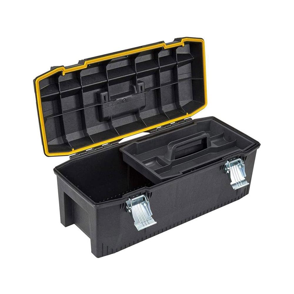 Stanley Fatmax 28 Inch Waterproof Toolbox Storage With Heavy Duty Metal Latch - Black
