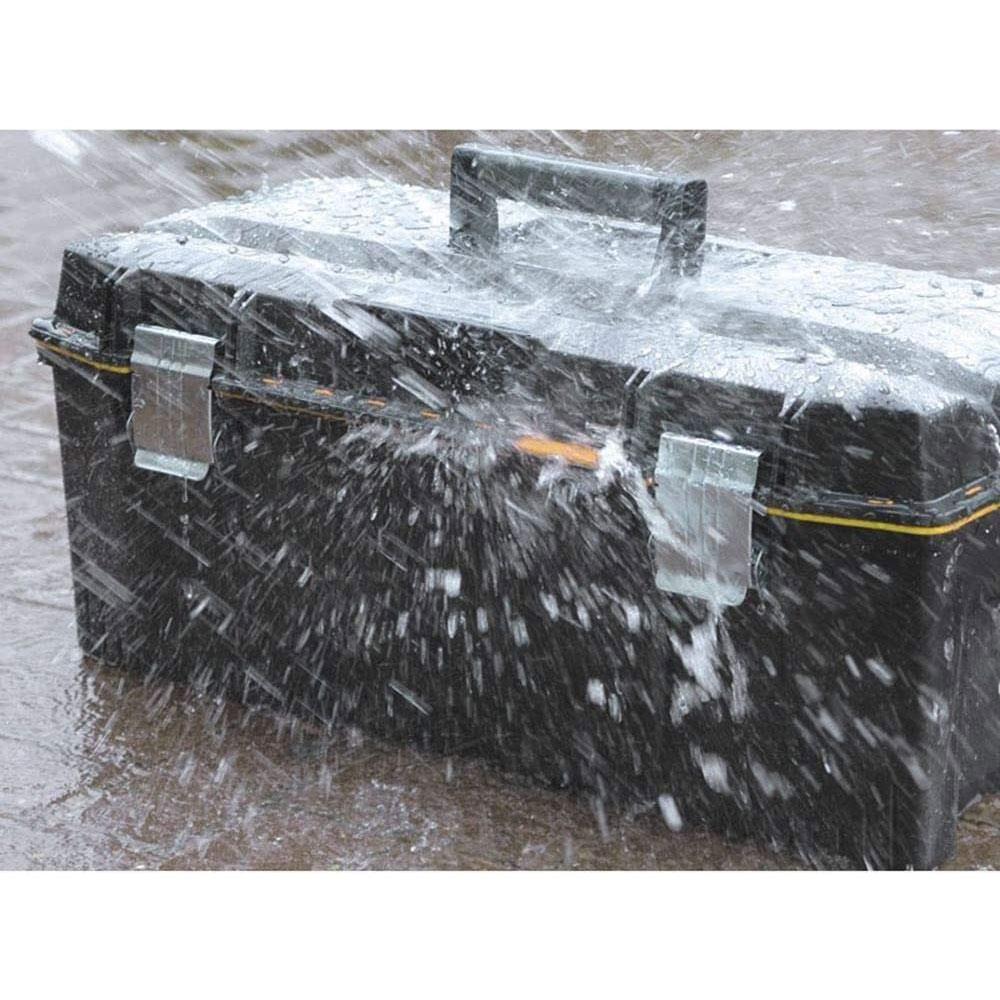 Stanley Fatmax 28 Inch Waterproof Toolbox Storage With Heavy Duty Metal Latch - Black