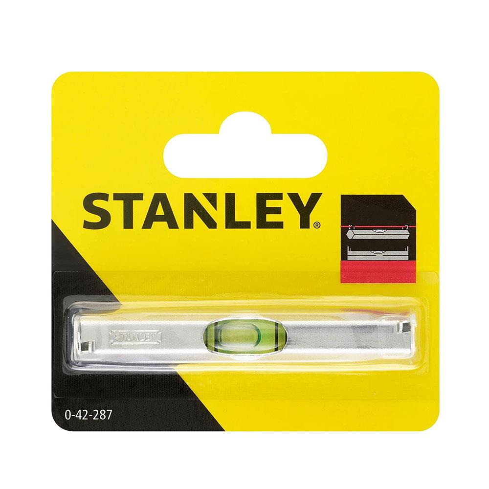 Stanley Line Level 8cm String Level For Bricklayers Aluminium - Silver
