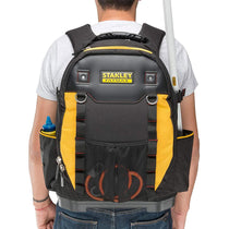 Stanley Fatmax Technicians Ruck Sack Tool Backpack Tool Bag 36cm x 46cm x 27cm - Black/Yellow