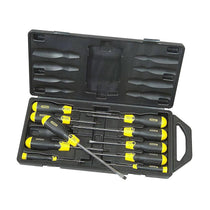 Stanley Cushion Grip Screwdriver Set Flared/Pozi - 10 Piece