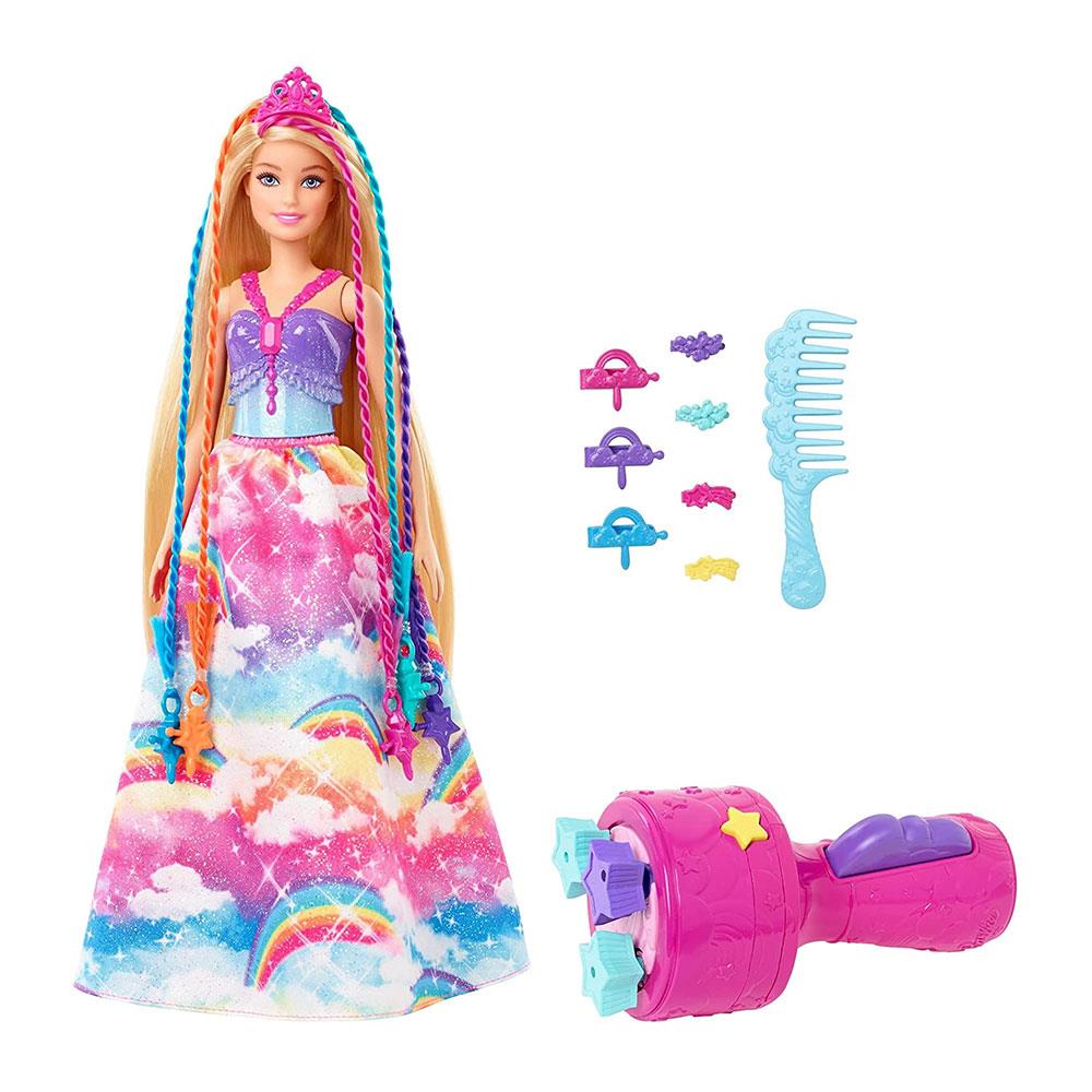 Barbie Dreamtopia Twist 'n Style Doll And Accessories With Rainbow Hair Extensions - Multicolour Main image