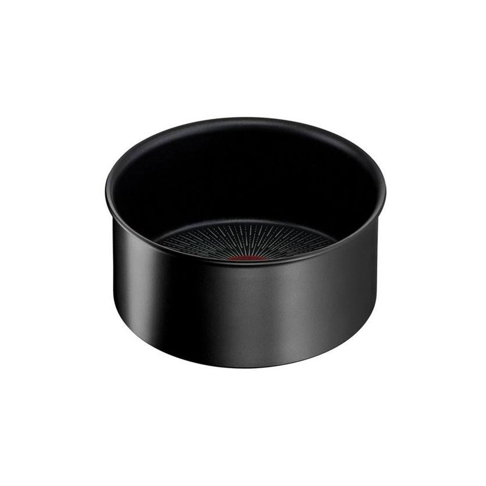Tefal Ingenio Eco Resist Non-Stick Saucepans 16cm 18cm 20cm 4 Piece Set - Black