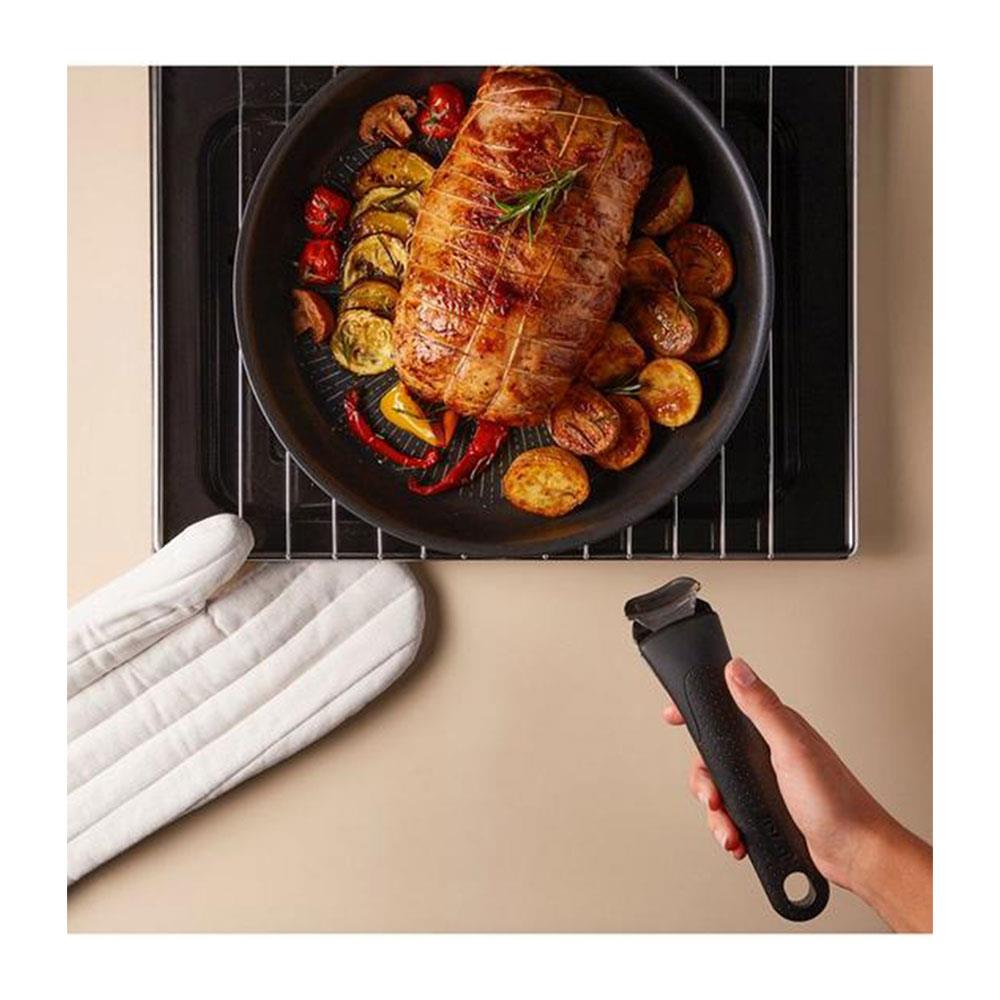 Tefal Ingenio Eco Resist Non-Stick Saucepans 16cm 18cm 20cm 4 Piece Set - Black