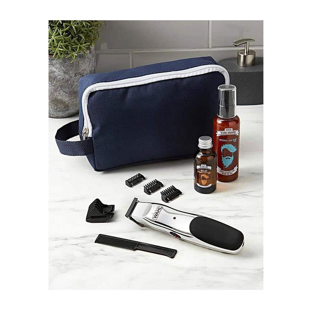 Wahl Complete Beard Trimmer & Grooming set + Beard Oil, Wash & Beard Cutting Kit