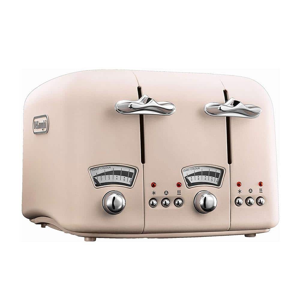 Delonghi Argento Flora 4 Slice Toaster Stainless Steel 1600 W - Pink Secondary image