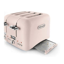 Delonghi Argento Flora 4 Slice Toaster Stainless Steel 1600 W - Pink