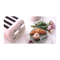 Delonghi Argento Flora 4 Slice Toaster Stainless Steel 1600 W - Pink