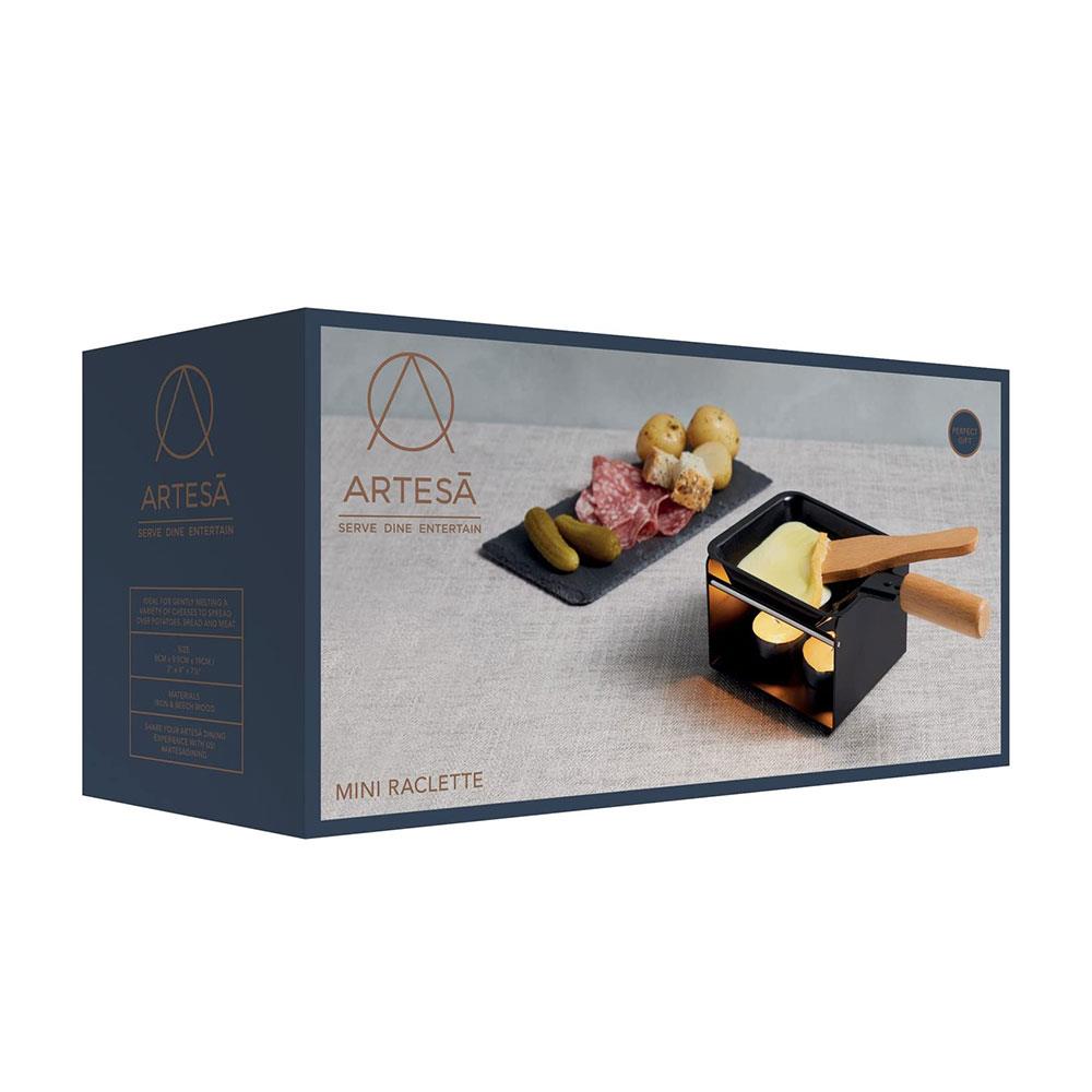 KitchenCraft Artesa Mini Raclette Pan With Burner Stand Grill Set - 5 Pieces Secondary image