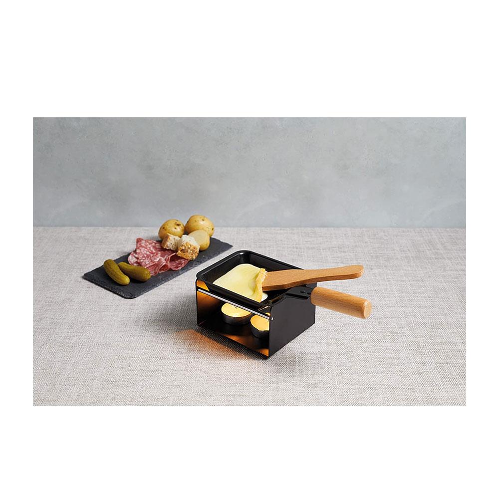 KitchenCraft Artesa Mini Raclette Pan With Burner Stand Grill Set - 5 Pieces