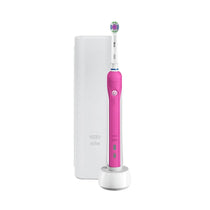 Oral-B Pro 680 3DWhite CrossAction Electric Toothbrush With Travel Case - Pink